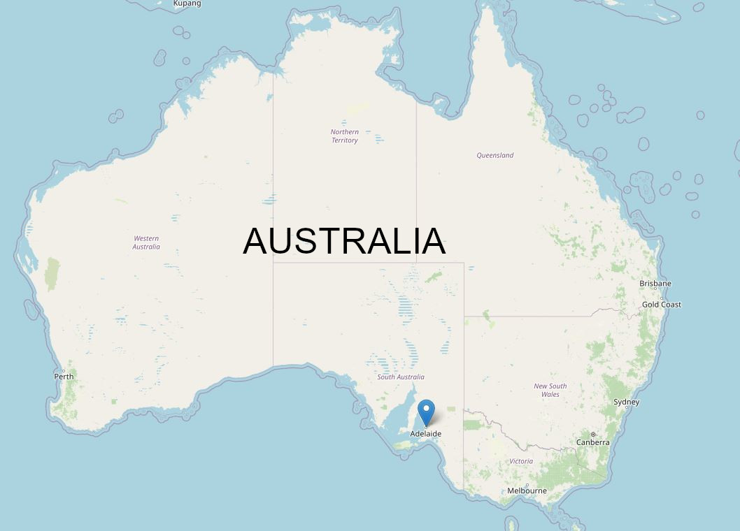 mapka Australii